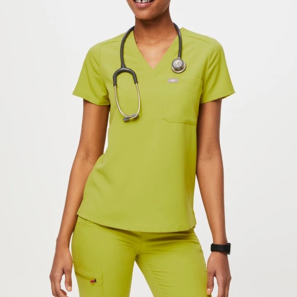 Figs Other - Figs Scrubs Catarina & Zamora in Limeade - XXS